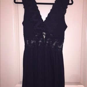 Black Romper with beautiful lace detail